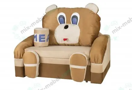 детский диван мишка с медом выкатной