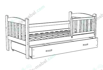 Детская кровать Андриана (вид - 2)